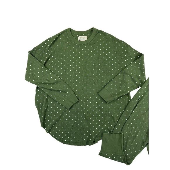 The Great x Eddie Bauer - Polka Dot PJ Set in Green - Picture 2 of 6